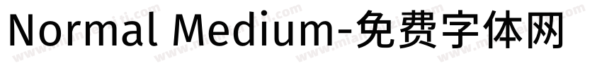 Normal Medium字体转换